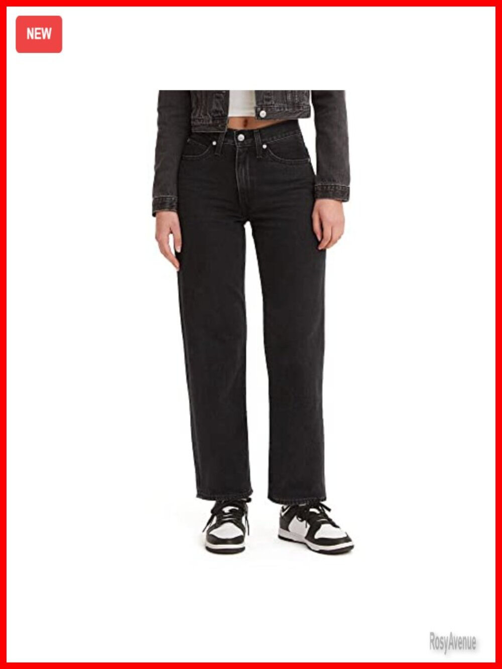 Levi's 94 Baggy Jeans Relaxed Straight Leg Mid Rise Skate Denim